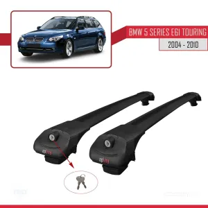 BMW 5 Serisi (E61) TOURING 2004-2010 Arası ile uyumlu ACE-1 Ara Atkı Tavan Barı SİYAH - Görsel 4
