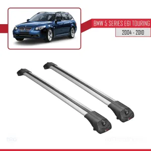 BMW 5 Serisi (E61) TOURING 2004-2010 Arası ile uyumlu ACE-1 Ara Atkı Tavan Barı GRİ thumb 3