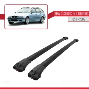 BMW 3 Serisi için ESTATE - TOURING (E46) 1998-2005 Arası ile uyumlu ACE-1 Ara Atkı Tavan Barı SİYAH thumb 3
