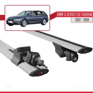 BMW 3 Serisi (F31) TOURING 2012-2019 Arası ile uyumlu HOOK Model Anahtar Kilitli Ara Atkı Tavan Barı GRİ thumb 5