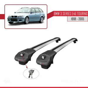 BMW 3 Serisi (E46) TOURING 1998-2005 Arası ile uyumlu ACE-1 Ara Atkı Tavan Barı GRİ thumb 4