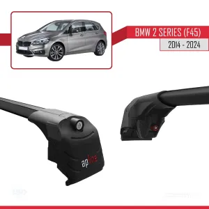 BMW 2 Serisi Active Tourer (F45) 2014 ve Sonrası ile uyumlu ACE-2 Ara Atkı Tavan Barı SİYAH thumb 3