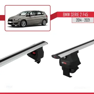 BMW 2 Serisi (F45) Active Tourer 2014-2021 Arası ile uyumlu ACE-4 Ara Atkı Tavan Barı GRİ thumb 3