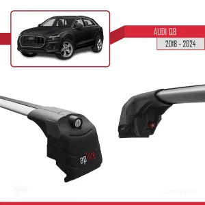 Audi Q8 (F1) 2018 ve Sonrası ile uyumlu ACE-2 Ara Atkı Tavan Barı GRİ thumb 5