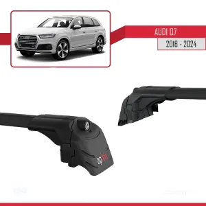 Audi Q7 (4M) 2016 ve Sonrası ile uyumlu ACE-2 Ara Atkı Tavan Barı SİYAH - Görsel 5
