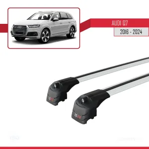 Audi Q7 (4M) 2016 ve Sonrası ile uyumlu ACE-2 Ara Atkı Tavan Barı GRİ thumb 4