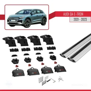 Audi Q4 e-tron 2021-2023 Arası ile uyumlu ACE-2 Ara Atkı Tavan Barı GRİ - Görsel 5