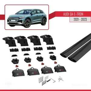 Audi Q4 E-TRON 2021 ve Sonrası ile uyumlu ACE-2 Ara Atkı Tavan Barı SİYAH thumb 5