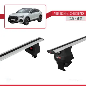 Audi Q3 (F3) Sportback 2019 ve Sonrası ile uyumlu ACE-4 Ara Atkı Tavan Barı GRİ thumb 4