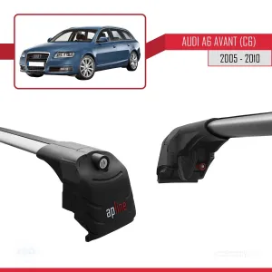 Audi A6 (C6) AVANT 2005-2010 Arası ile uyumlu ACE-2 Ara Atkı Tavan Barı GRİ - Görsel 4