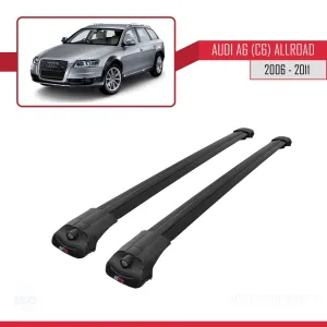 Audi A6 (C6) ALLROAD ESTATE 2006-2011 Arası ile uyumlu ACE-1 Ara Atkı Tavan Barı SİYAH thumb 3