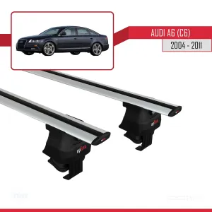 Audi A6 (4F/C6) 2004-2011 Arası ile uyumlu ACE-4 Ara Atkı Tavan Barı GRİ thumb 2