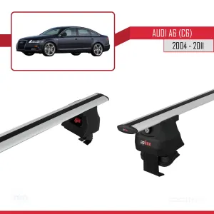 Audi A6 (4F/C6) 2004-2011 Arası ile uyumlu ACE-4 Ara Atkı Tavan Barı GRİ thumb 3
