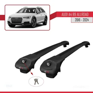 Audi A4 (B9) ALLROAD ESTATE 2016 ve Sonrası ile uyumlu ACE-1 Ara Atkı Tavan Barı SİYAH thumb 4