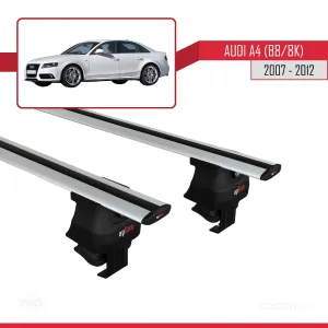 Audi A4 (B8/8K) 2007-2012 Arası ile uyumlu ACE-4 Ara Atkı Tavan Barı GRİ thumb 4