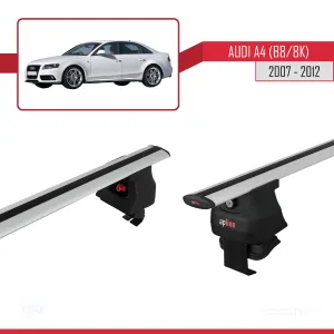 Audi A4 (B8/8K) 2007-2012 Arası ile uyumlu ACE-4 Ara Atkı Tavan Barı GRİ thumb 5
