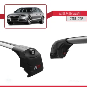 Audi A4 (B8) AVANT 2008-2015 Arası ile uyumlu ACE-2 Ara Atkı Tavan Barı GRİ - Görsel 4