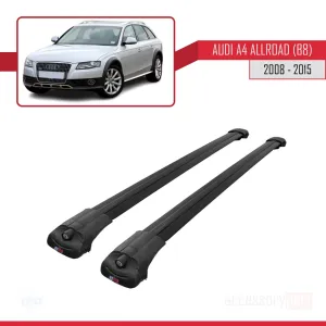 Audi A4 (B8) Allroad 2008-2015 Arası ile uyumlu ACE-1 Ara Atkı Tavan Barı SİYAH - Görsel 3