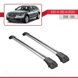 Audi A4 (B8) Allroad 2008-2015 Arası ile uyumlu ACE-1 Ara Atkı Tavan Barı GRİ - Görsel 3