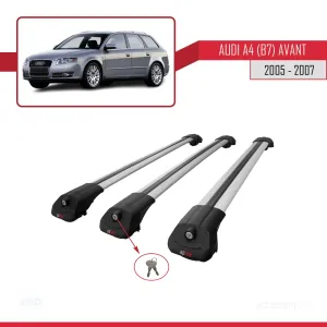 Audi A4 2005-2007 (B7) Avant ACE-1 Ara Atkı Tavan Barı Gri 3 Adet - Görsel 4
