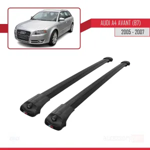 Audi A4 2005-2007 (B7) Avant Arası ile uyumlu ACE-1 Ara Atkı Tavan Barı SİYAH - Görsel 3
