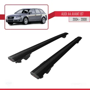 Drs Tuning Audi A4 (B7) AVANT 2004-2008 Arası ile uyumlu HOOK Model Anahtar Kilitli Ara Atkı Tavan Barı SİYAH - Görsel 4