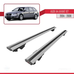 Drs Tuning Audi A4 (B7) AVANT 2004-2008 Arası ile uyumlu HOOK Model Anahtar Kilitli Ara Atkı Tavan Barı GRİ - Görsel 4