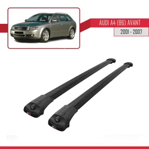 Audi A4 2001-2007 (B6) AVANT Arası ile uyumlu ACE-1 Ara Atkı Tavan Barı SİYAH - Görsel 3