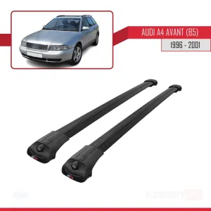 Audi A4 (B5) Avant 1996-2001 Arası ile uyumlu ACE-1 Ara Atkı Tavan Barı SİYAH - Görsel 3