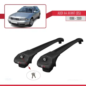 Audi A4 (B5) Avant 1996-2001 Arası ile uyumlu ACE-1 Ara Atkı Tavan Barı SİYAH - Görsel 4