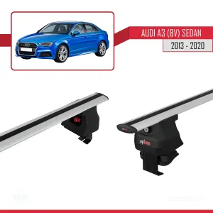 Audi A3/S3 (8V) Sedan 2013-2020 Arası ile uyumlu ACE-4 Ara Atkı Tavan Barı GRİ thumb 3