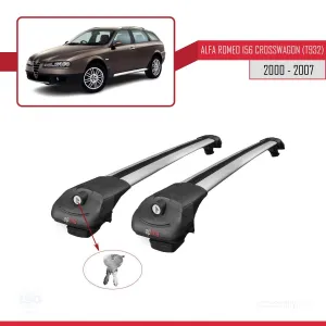 Alfa Romeo 156 Crosswagon (T932) 2000-2007 Arası ile uyumlu ACE-1 Ara Atkı Tavan Barı GRİ thumb 4