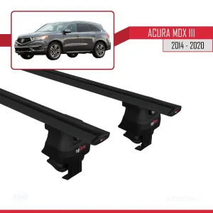 Acura MDX III (YD3) 2014-2020 Arası ile uyumlu ACE-4 Ara Atkı Tavan Barı SİYAH - Görsel 4