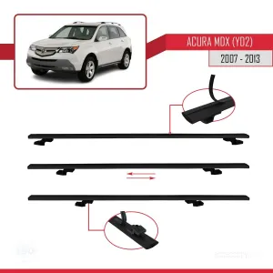 Acura MDX (YD2) 2007-2013 Arası ile uyumlu Basic Model Ara Atkı Tavan Barı SİYAH 3 ADET thumb 5