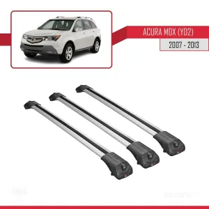 Acura MDX (YD2) 2007-2013 Arası ile uyumlu ACE-1 Ara Atkı Tavan Barı GRİ 3 ADET BAR thumb 3