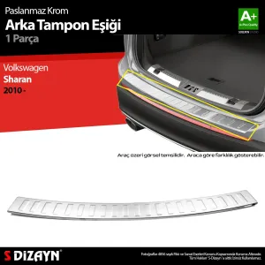 S-Dizayn VW Sharan Krom Arka Tampon Eşiği 2010-2020Araca &Ouml;zel Krom Aksesuar
&Uuml;r&uuml;n &Ouml;zellikleri:Krom &uuml;r&uuml;nler ara&ccedil; &uuml;zerind