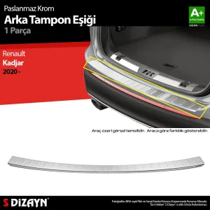 S-Dizayn Renault Kadjar Krom Arka Tampon Eşiği 2019 Üzeri
Araca Özel Krom Aksesuar
Ürün Özellikleri:Krom ürünler araç üzerinde uygulanacağı bölüme özel olarak k