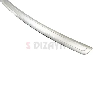 S-Dizayn Nissan Qashqai Krom Arka Tampon Eşiği 2007-2014 thumb 4