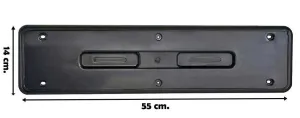 Hummer Tipi Abs Plastik Oto Plakalık Parlak Siyah 1 Takım 2 Adet - Görsel 2