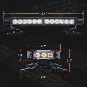 Çakar Lamba Çift Taraflı 30 Led Sarı-Sarı / Lapa524 - Görsel 4