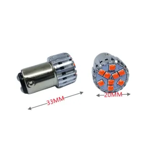 1157 Dekoratif stop led ampul çift duy kırmızı 12V 4W canbus 952-1 - Görsel 2