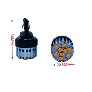 T20 Dekoratif led ampul tek duy canbuslı turuncu 12V 4W 948-1 - Görsel 2