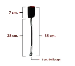 Emniyet Kemeri Otomatik 3 Nokta Kollu Ön Sarı Takım thumb 3