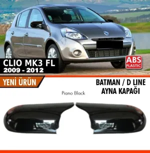 Renault Clio mk3 Makyajlı Batman Ayna Kapağı Piano Black / 2009-2012DRS Tuning kalitesiyle tanışın! Özel olarak Renault MK3 model araçlar için üretilen bu ürün,