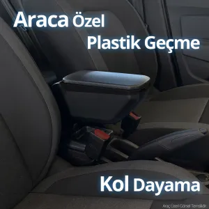 S-Dizayn Peugeot 208 2 Kol Dayama Kolçak Geçmeli ABS Siyah 2019 Üzeri A+Kalite - Görsel 5