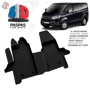Ford Tourneo Custom 4D Araca Özel Havuzlu Kauçuk Paspas 2012 - 2018DRS Tuning kalitesiyle tanışın! Özel olarak Ford  model araçlar için üretilen bu ürün, otomob