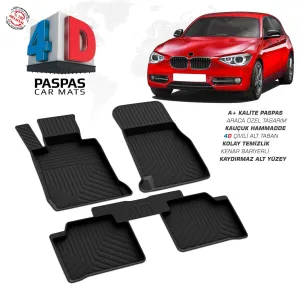 Bmw 1 Serisi F20 4D Araca Özel Havuzlu Kauçuk Paspas 2011-2019DRS Tuning kalitesiyle tanışın! Özel olarak BMW F20 model araçlar için üretilen bu ürün, otomobili