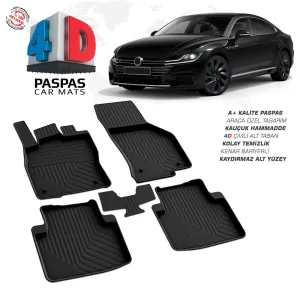 Drs Tuning Arteon 4D Araca Özel Havuzlu Kauçuk Paspas 2017 Ve Üzeri