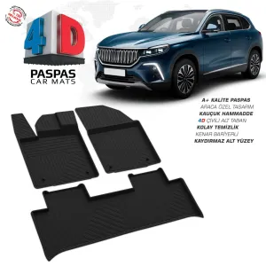Togg T10X 4D Araca Özel Havuzlu Kauçuk Paspas 2023 ÜzeriDRS Tuning kalitesiyle tanışın! Özel olarak Togg  model araçlar için üretilen bu ürün, otomobilinizin ha