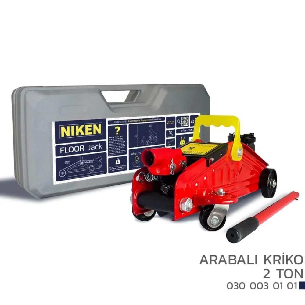 Arabalı Oto Araç Kaldırma Krikosu 2 Ton Taşıma Kapasiteli-plastik Çantalı